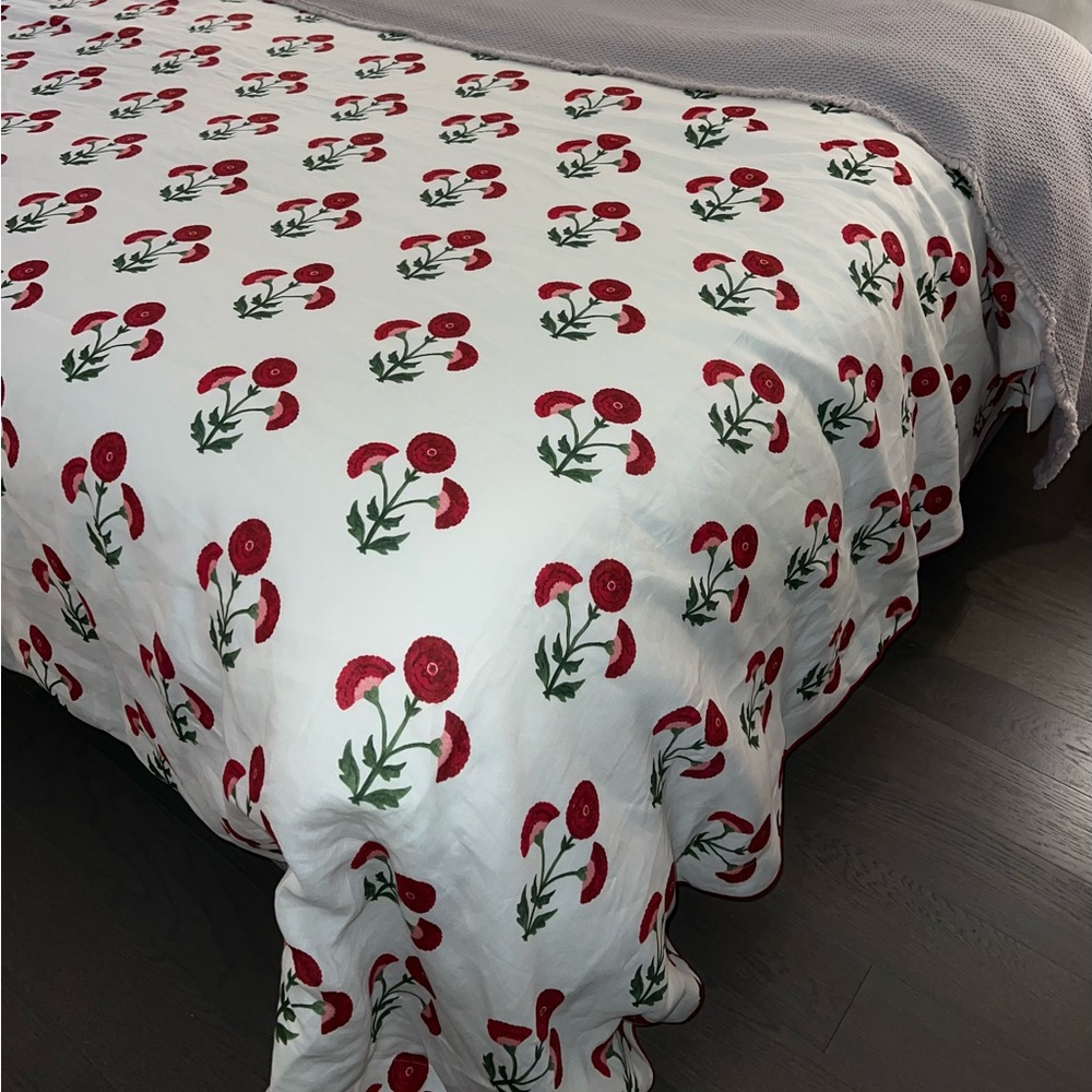 Matouk Schumacher Duvet Cover - Gisele Scarlet (Custom Made)